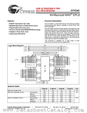 CY7C343-35JC datasheet pdf Cypress