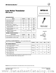 MPSA18RLRM datasheet pdf ON Semiconductor
