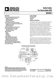 ADAV804AST datasheet pdf Analog Devices