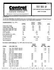 2N6433 datasheet pdf Central Semiconductor