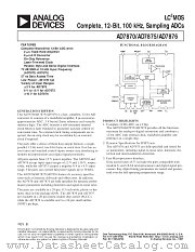 5962-9063201M3A datasheet pdf Analog Devices