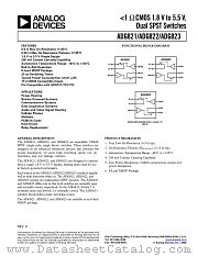ADG822BRM datasheet pdf Analog Devices