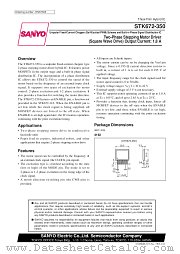 STK672-350 datasheet pdf SANYO