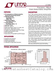 LT1991 datasheet pdf Linear Technology