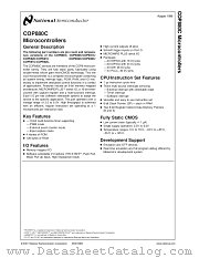 COPCH981-XXX/WM datasheet pdf National Semiconductor