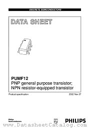 PUMF12 datasheet pdf Philips