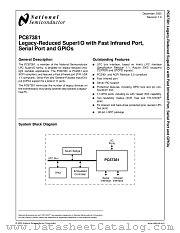 PC87381-VBH datasheet pdf National Semiconductor