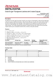 HD74LVC373A datasheet pdf Renesas