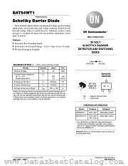 BAT54WT1 datasheet pdf ON Semiconductor