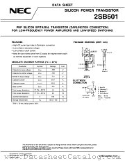 2SB601-S datasheet pdf NEC