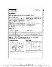 MM74HC74AMTC datasheet pdf Fairchild Semiconductor