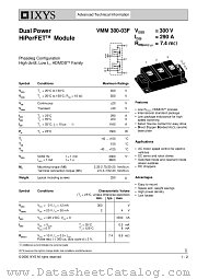 VMM300-03F datasheet pdf IXYS