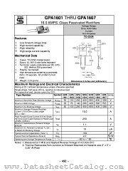 GPA1606 datasheet pdf Taiwan Semiconductor