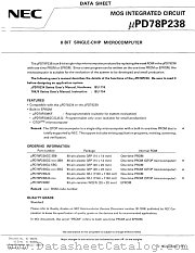 UPD78P238KF datasheet pdf NEC