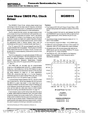 MC88915 datasheet pdf Freescale (Motorola)