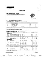 FMBS5401 datasheet pdf Fairchild Semiconductor