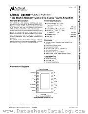 LM4680SD datasheet pdf National Semiconductor