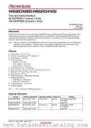HN58X2408SFPIE datasheet pdf Renesas