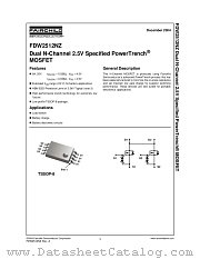 FDW2512NZ datasheet pdf Fairchild Semiconductor