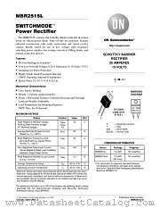 MBR2515L datasheet pdf ON Semiconductor