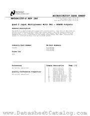 5962-9160401MEA(54AC258DMQB) datasheet pdf National Semiconductor