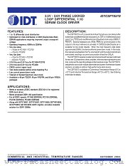 CSPT857DBV8 datasheet pdf IDT
