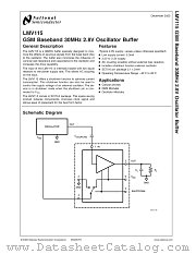 LMV115MGX datasheet pdf National Semiconductor
