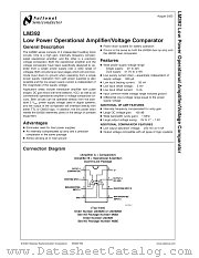 LM392 MWA datasheet pdf National Semiconductor