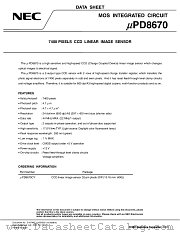 UPD8670 datasheet pdf NEC