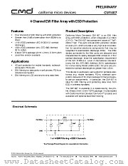CM1407-04DF datasheet pdf California Micro Devices Corp