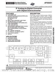 AFE8201 datasheet pdf Texas Instruments