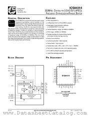 ICS84314 datasheet pdf Texas Instruments