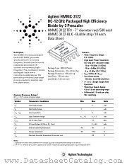 HMMC-3122 datasheet pdf Agilent (Hewlett-Packard)