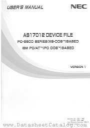 US5A10AS17012 datasheet pdf NEC