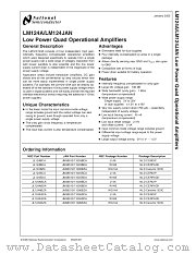 LM124J datasheet pdf National Semiconductor