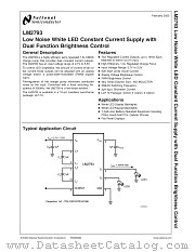 LM2793LDX datasheet pdf National Semiconductor