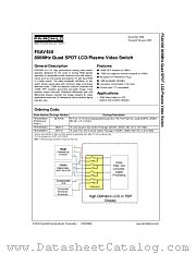 FSAV450 datasheet pdf Fairchild Semiconductor