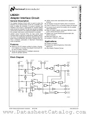 LM2601MTCEVAL datasheet pdf National Semiconductor