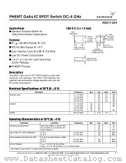 AS211-334 datasheet pdf Skyworks Solutions