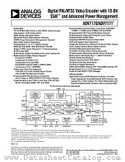 ADV7170KSU datasheet pdf Analog Devices