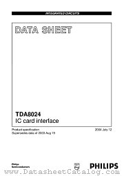 TDA8024T/C1 datasheet pdf Philips