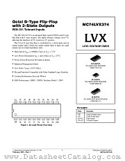 MC74LVX374DTR2 datasheet pdf ON Semiconductor