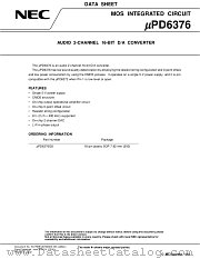 UPD6376CX datasheet pdf NEC