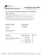 DS90LV032AW-MLS datasheet pdf National Semiconductor