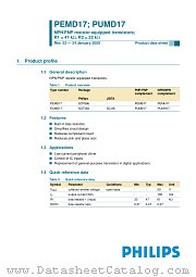 PUMD17 datasheet pdf Philips