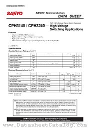 CPH3240 datasheet pdf SANYO