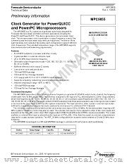 MPC9855 datasheet pdf Freescale (Motorola)
