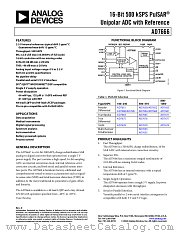AD7666ACPRL datasheet pdf Analog Devices
