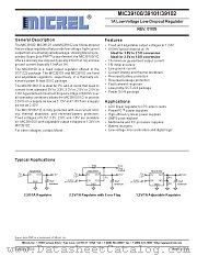 MIC39100 datasheet pdf Micrel Semiconductor