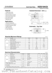 KSD210AC8 datasheet pdf Cosmo Electronics